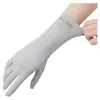 Guantes de Protección Solar para Mujer, Estilo Delgado de Seda de Hielo de Verano, Anti-UV, Sin Dedos, Compatibles con Pantalla Táctil, Antideslizantes, para Conducir y Montar Vehículos Eléctricos