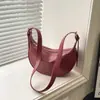 Bolso Bandolera Simple Popular Bolso de Mujer Estiloso Ins Nuevo Estilo Transfronterizo Bolso de Hombro Casual de Color Sólido Nicho Invierno Versión Coreana