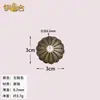 Pastillas de Cobre, Accesorios Decorativos con Mango de Estilo Chino, Herrajes de Cobre para Muebles Antiguos, Perilla de Mango de Cobre Puro con Saliente de Engranaje de Flor de Ciruelo