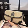 Bolso de Hombro para Viajeras 2026 Moda Más Vendido Bolso Pequeño Cuadrado de Hombro Cruzado Bolso Pequeño Cuadrado con Monograma Retro Bolso de Axila