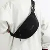 Bolsa de Peito em Veludo Cotelê Nova Tendência Simples Esportiva Casual Estilo Bolsa de Ombro Cor Sólida Moda Grande Capacidade Bolsa Transversal