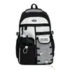 Mochila Versátil Tendência Dopamina de Grande Capacidade para Meninas do Ensino Fundamental, Mochila Casual Color-Blocking Estilo College Macaron