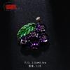 Broche de fruta 2024, nueva joyería de moda, diseño de nicho, pin creativo, traje, cheongsam, ramillete Joker