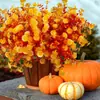 Flores y Plantas Artificiales de Otoño Amazon Transfronterizo Eucalipto Otoñal Margaritas Decoraciones de Acción de Gracias para el Hogar Decoración del Hogar