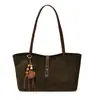 Bolso Tote Vintage Nuevo Otoño/Invierno 2026, Bolso de Mano de Gran Capacidad para Mujer, Bolso de Hombro Simple para el Trabajo, Bolso Cesta