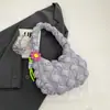 Bolso de Nube Plisado de Moda para Mujer, Bolso Casual de Albóndiga de Nicho, Nuevo Estilo 2026 Bolso Acolchado, Bolso de Hombro y Axila Versión Coreana