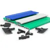 Acessórios para Linha de Transportador com Guarda Lateral Grande 60/100mm Trilho Guia de Alumínio Proteção de Borda Barreira de Borda Trilho Guia de Perfil de Alumínio Verde