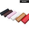 Fabricantes de cajas para gafas línea piel de vaca caja para gafas hecha a mano para hombre y mujer estudiantes caja de almacenamiento para gafas de compresión caja para gafas de sol