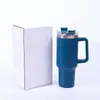 Éxito de ventas transfronterizo: Taza para Coche de Primera Generación de 40 oz, Taza Aislada al Vacío de Doble Pared de Acero Inoxidable 304, Taza Portátil para Exteriores con Popote