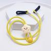 Máscara de Dibujos Animados para Niños Cuerda para Colgar al Cuello Anti-pérdida Colgante de Cuello Cordón Ajustable con Botón para Colgar de la Oreja Gafas Disponibles