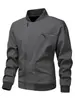 Tamanho Europeu Transfronteiriço Casual Esportivo Versátil Gola Baseball Cardigan Composto Moda Jaqueta Moletom de Manga Longa com Vários Bolsos Comércio Exterior