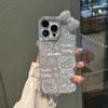 Laço Tridimensional de Diamante Cintilante Gato Kt Adequado para Nova Capa de Celular Apple 17 Iphone14/16/15 Desenho Animado Glitter