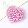 Perlas sueltas de imitación de perlas de imitación de color ABS de 3-14 mm con agujero recto, cuentas redondas para hacer collares, pulseras y fundas de teléfono, accesorios de joyería con cuentas.