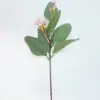 Ornatos de Paisagismo com Plantas Verdes, Arranjos Florais Artificiais, Frutas de Eucalipto, Flores Artificiais, Gipsofila, Buquês de Mão para Temporada de Formatura, Flores de Casamento
