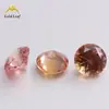 Gaudeli Redondo 55 # Corindón Naranja Rubí Naranja Sintético Piedra Suelta Anillo Artificial Joyería con Incrustación de Piedra