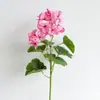 Entrega Direta da Fábrica de Flores Artificiais de Alta Qualidade, Flores Falsas de Begônia para Decoração Suave de Sala de Estar em Casa, Acessórios e Materiais Decorativos