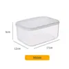 Caja de conservación de alimentos frescos, refrigerador, caja de congelación especial, caja sellada rectangular para cocina, caja de almacenamiento transparente de grado alimenticio para el hogar