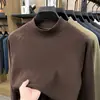 Nova blusa de moletom masculina com gola redonda, dupla face, felpada, de veludo alemão, para outono e inverno, moderna, casual, versátil, peça básica para homens