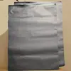 Saco preto com zíper saco semi-transparente preto fosco embalagem auto-selante plástico embalagem espessa roupa pode LOGO