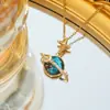 Nuevos Accesorios de Amazon Moda Coreana Collar con Colgante de Moda Cadena para Clavícula Personalizada Pareja Chicos y Chicas Ins