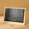 Suporte de Exibição para Colares Suportes de Exibição para Joias para Transmissão ao Vivo Suporte de Exibição de Madeira Maciça Cabide de Joias Rack de Exibição para Correntes de Suéter