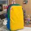 Mochila Casual Cross-Border Estilo Novo Color-Blocking Cor Dopamina para Viagens ao Ar Livre, Esportes, Montanhismo e Caminhada, Mochila de Grande Capacidade