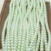 Perla de Vidrio Imitación Shi Jia Serie Verde Fresco Estilo Fresco Perlas Redondas Perforadas Hecho a Mano DIY Joyería Accesorios para Ropa Producto Semi-terminado