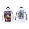 Sudadera con Estampado Retro Street Rock de Moda Hellstar de Manga Larga para Hombre y Mujer Corte Holgado