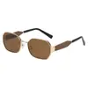Nuevas Gafas de Sol para Mujer de Marco Pequeño y Pierna Ancha Gafas de Moda con Personalidad Europea y Americana Gafas de Sol para Mujer Gafas de Sol Hot Girl