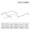 Gafas de Prescripción con Montura Redonda 90378 Modelo Nuevo para Mujer, Gafas Lisas para Caras Pequeñas, Montura Pequeña, Se Pueden Adaptar con Lentes de Alta Graduación