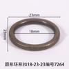 Diâmetro interno redondo 18mm Fivela de anel Círculo Bolsas Roupas Sapato Flor Fivela de sapato Fivela de agulha Acessórios Acessórios Bronze Escovado Ouro