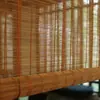 Cortina de bambu personalizada persiana cortina de bambu sombreamento quebra-sol divisória estilo chinês elevação enrolável divisória cortina de porta doméstica