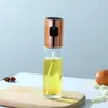 Botella Rociadora de Aceite de Acero Inoxidable en Stock para Barbacoa y Uso en Cocina, Botella Rociadora de Vidrio Tipo Prensa sin Goteo al por Mayor