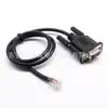 Cabo de Conexão de Porta Serial Db9 Fêmea para Rj11 Cabeça de Cristal Cabo de Dados Direto Cruzado para Comunicação de Rede