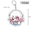 Chaveiro de Anime Periférico Honkai Star Rail Orvalho Branco 7 de Março Verde Quercetina Acrílico Pingente Dupla Face