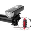 Luz de bicicleta 2255 luz frontal de aviso luz traseira levou impermeável novo conjunto usb equipamentos de equitação acessórios de mountain bike