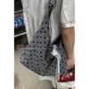 Bolsa de Lona Casual de Gran Capacidad Bolso de Mujer 2024 Nueva Moda Bolso de Hombro con Lunares Bolso Tote Commuter Combinable