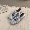 Diseño Elegante con Lazo Delicado, Estilo Dulce, Zapatos Mary Jane con Cordones para Mujer, Mocasines Ballet Bajos de Moda con Punta Cuadrada