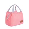 Cuerda de algodón engrosada bolsa de aislamiento portátil impermeable tela Oxford bolsa para comida conservación de papel de aluminio bolsa de hielo plegable bolsa para lonchera venta al por mayor