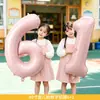 Adecuado para el Día del Niño Globos de Colores con el Número 61 Decoración para Escuela y Jardín de Infantes Montaje de Ambiente y Sesiones de Fotos