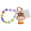 Llavero de personaje de niña de la suerte estilo chino tradicional, cadena para teléfono con cuentas, colgante lindo para bolso, adorno para coche, regalo de moda