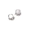 S925 Plata Esterlina Borla Hebilla de Oreja Mujeres 2022 Nuevo Arete de Tuerca de Oreja con Cuentas Redondas Moderno Aretes Anillo de Oreja Joyería para la Oreja Otoño e Invierno
