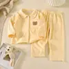 Conjunto de Pijama Infantil Primavera 2026 Otoño Niños Polar Cepillado Bebé Ropa de Casa Conjunto de Dos Piezas Niñas'