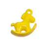 Contas Coloridas de Cavalo de Balanço Laqueadas em Acrílico Feitas à Mão DIY Para Carro Pendente Corrente de Celular Acessórios Materiais Atacado