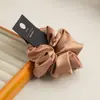 Alta calidad Tamaño Grande Diámetro de 20CM Anillo para Cabello Intestino Grueso Anillo para Cabello Grande de Satén de Seda Alta Elasticidad Cuerda para Cabello Grande para Mujer