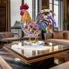 Venda Quente Transfronteiriça Galo Plano de Acrílico Decoração de Mesa Galinha Vibrante de Acrílico Novo Estilo Chinês