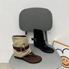 Sandalias de Moda Verano 2026 Estilo Retro Hong Kong Hebilla de Cinturón Casual Chanclas de Dedo Botines Cortos Versátiles de Moda Zapatos de Cuña