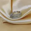 Anillo Ladrillo de Diseño Nicho de Alta Gama Lujo Accesible para Mujer Moda Europea y Americana Creativo Zirconia Chapado en Oro Anillo Abierto Ajustable