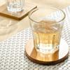 Posavasos de madera de acacia con aislamiento térmico de estilo japonés, antiescaldaduras, de madera maciza, para taza de té creativa, soporte para taza de té Kung Fu