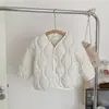 Nueva Chaqueta de Algodón con Relleno Estilo Coreano para Niños Estilo Corto Unisex Abrigo de Algodón Otoño Invierno Ropa Interior de Algodón para Niños Pequeños y Medianos Ropa de Abrigo